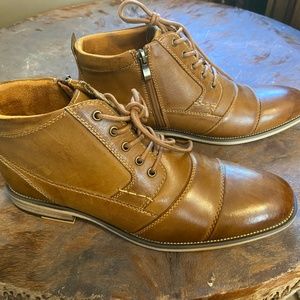 New Steve Madden Men’s Jabbar dark tan boots 9.5 NIB